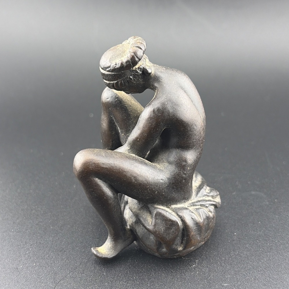 Metropolitan Museum of Art Sculpture Replica Statue Sitting Nude Lady‎ 1991 MMA